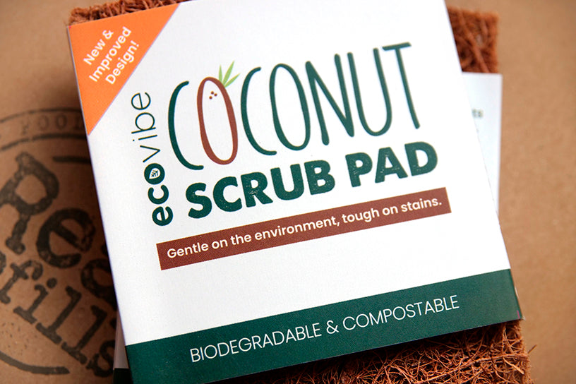 Compostable scrub pad